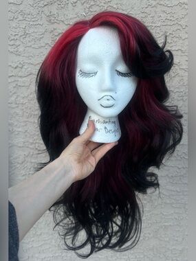 Black and Red Women’s Synthetic Wig
